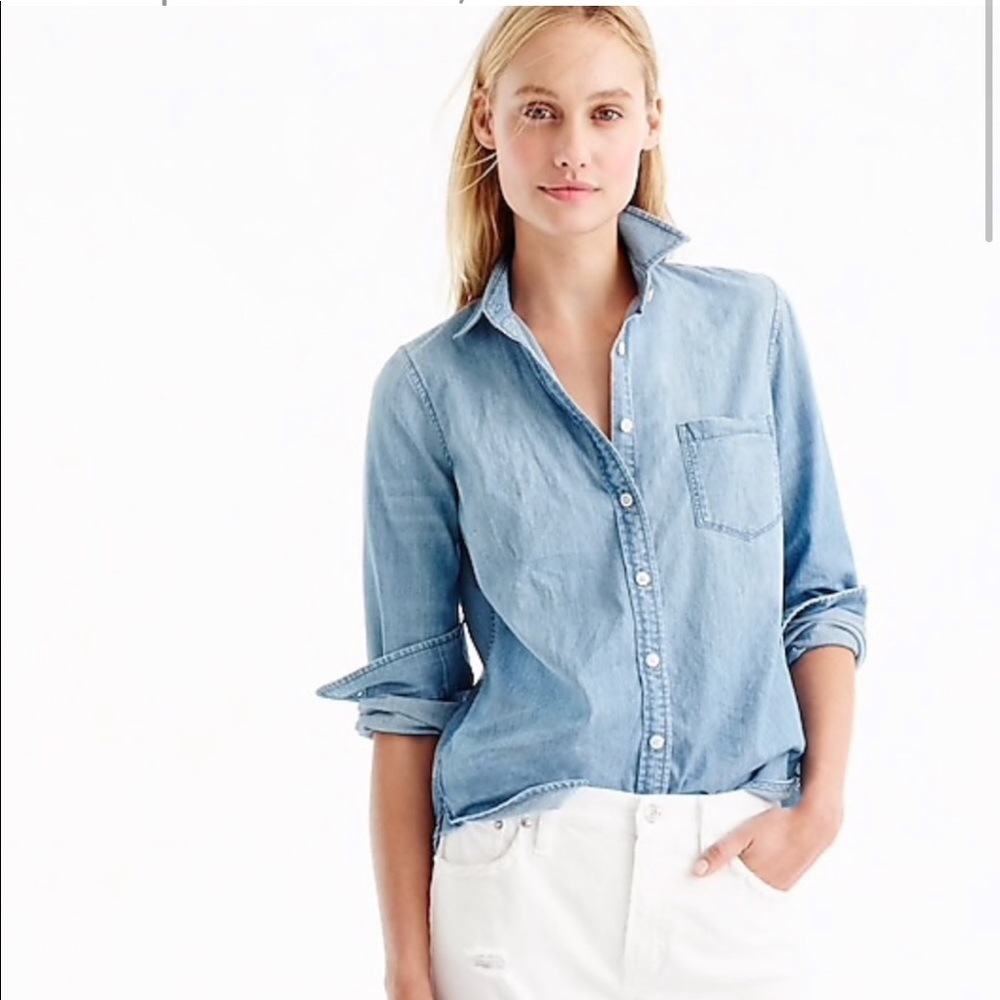 J Crew Denim Button Down 4